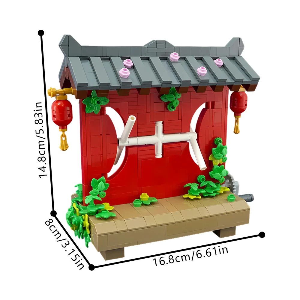 MOC اليابانية زن سبينر الطوب نموذج اليابانية زن سبينر العمارة اللبنات تجميع لعب الاطفال لتقوم بها بنفسك هدايا عيد الميلاد #2