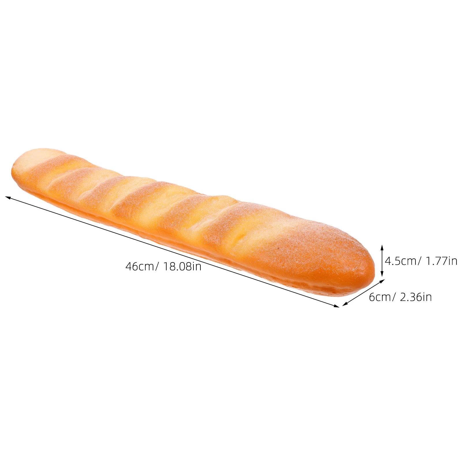1pcs Realistic Fake Baguette Bread For Pretend Stress Relief Food Simulation Baking Bread Educational Tool Montessori