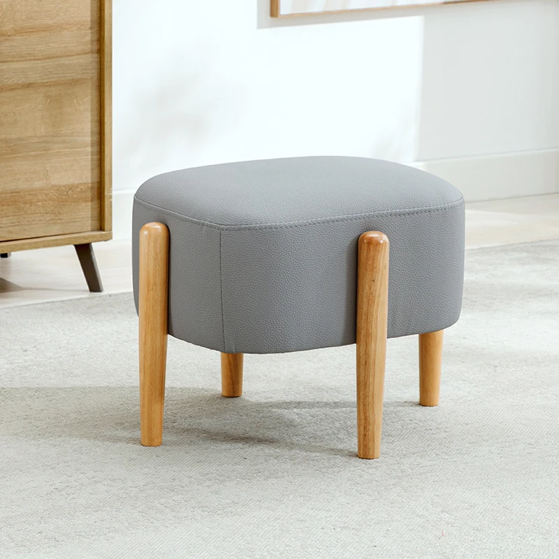 Nordic luxury shoe changing stools, household doorstep shoes, small stools, coffee tables, low stools, fabric sofas, footrest