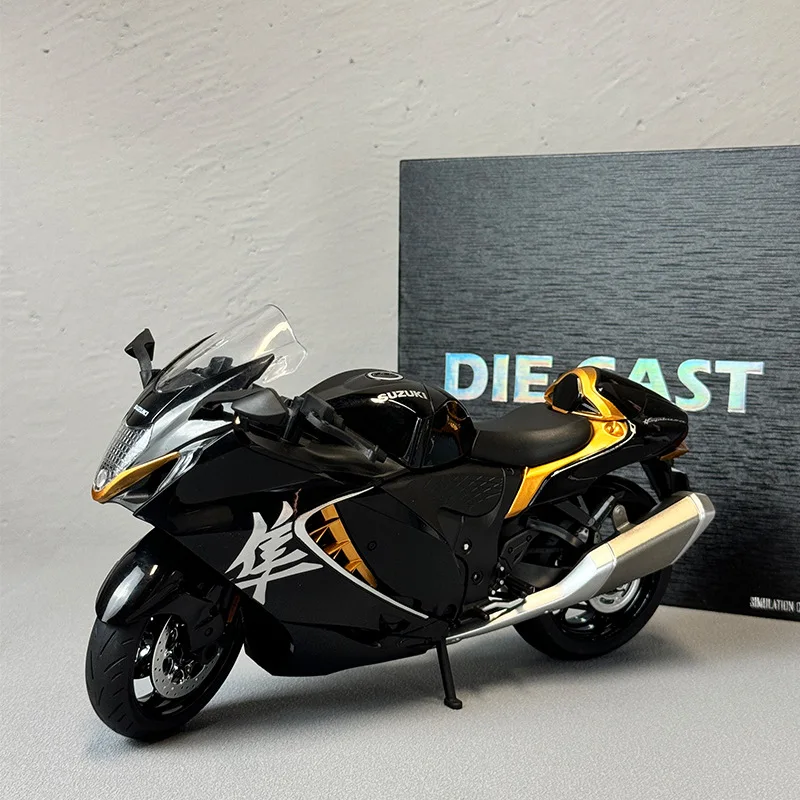 Exquisite Gift Box 1:9 SUZUKI Hayabusa GSX-1300R Alloy Racing Motorcycle Model Diecasts Metal Street Motorcycle Model Kids Gifts