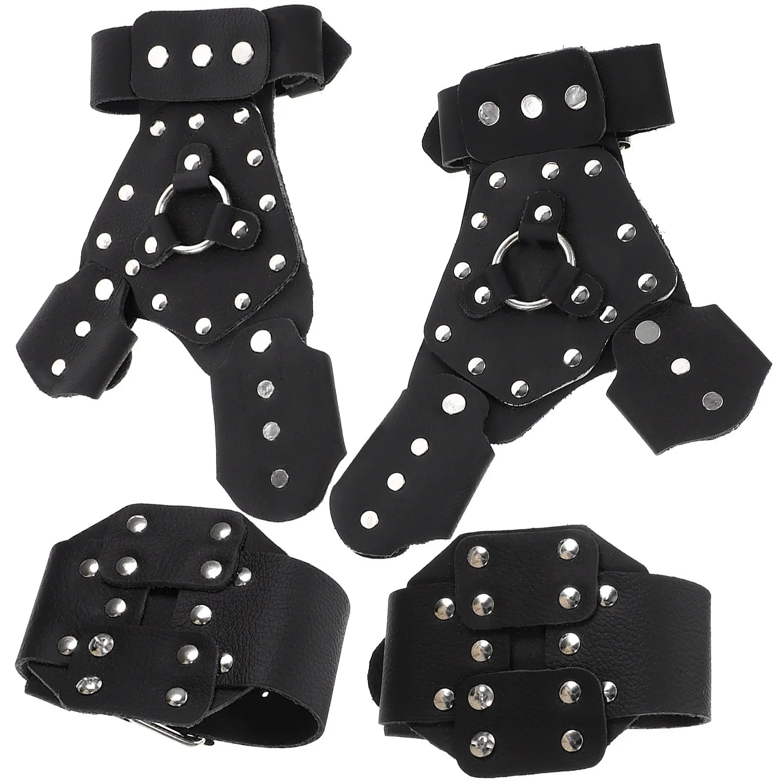 2Pair Lightweight Fishing Wristband Metal Buckle Design Strong Protection Adjustable Comfort for Bowfishing Shooting