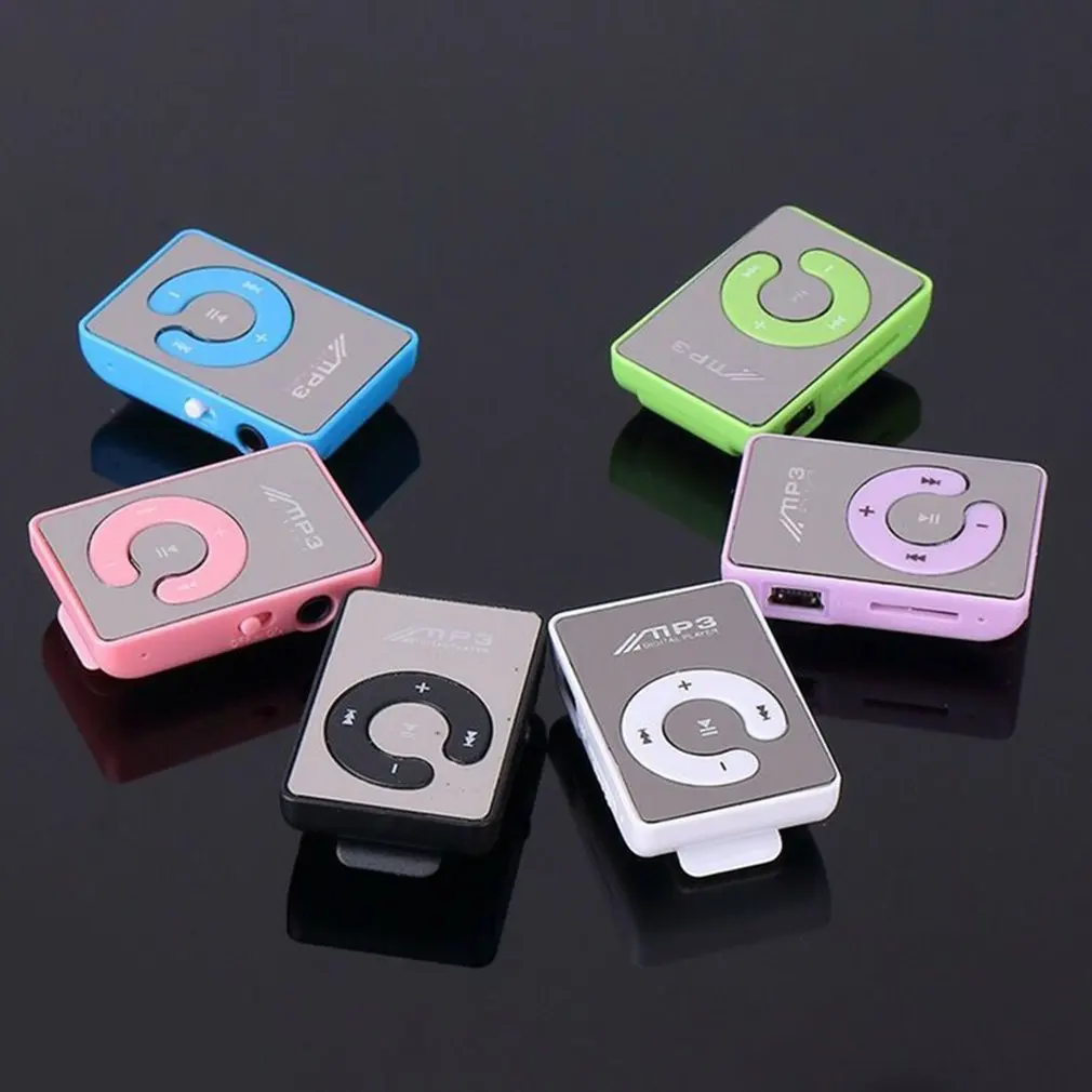 Портативный мини MP3-плеер с зажимом, MP3-плеер с поддержкой карт Micro TF, модный Hi-Fi плеер без потерь, для занятий спортом на открытом воздухе