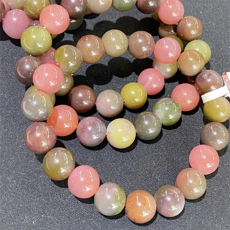 

Natural Yanyuan Agate Bead Bracelet Women Fashion Reiki Healing Energy Gemstone Wrist Jewelry Holiday Gift 8/9/10/11/13MM