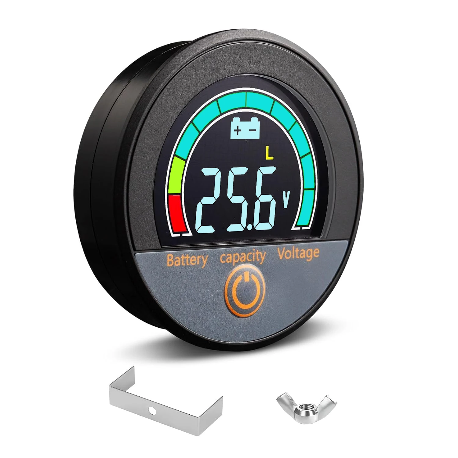 

12V 24V 48V 60V 84V Batter y Capacit y Voltag e Meter for Lithium, Lithium Iron, Lead Acid Batteries in Golf Cart,Car,Motorcycle