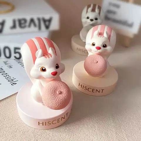 3D 석고 다람쥐 실리콘 몰드, DIY 아로마 테라피 석고 실리콘 몰드, 자동차 장식용 향수 컵 콘크리트 몰드