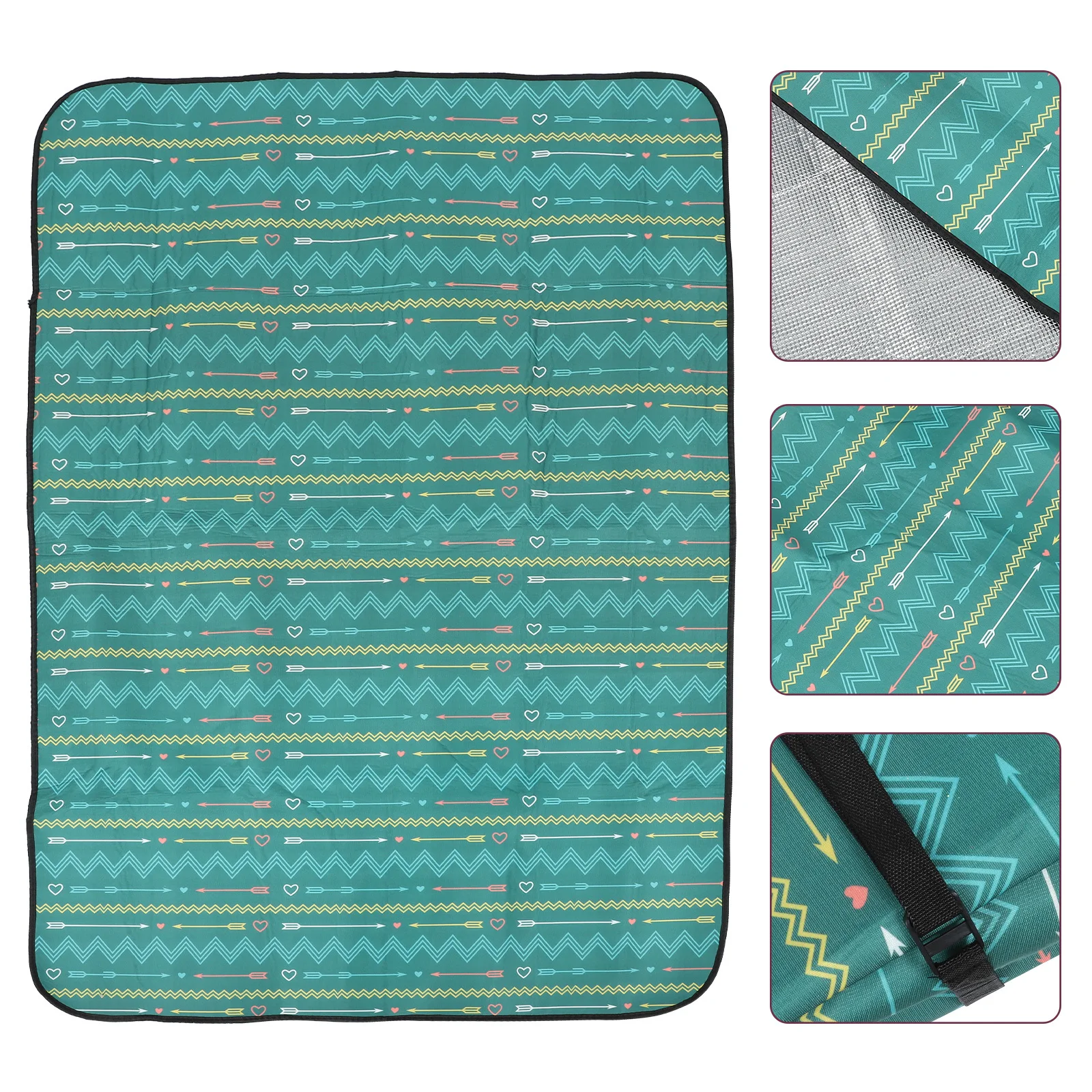 

Folding Portable Waterproof Camping Mat Outdoor Picnic Cushion Thickened Polyester Foldable Multi Purpose Mat Folding Cushion