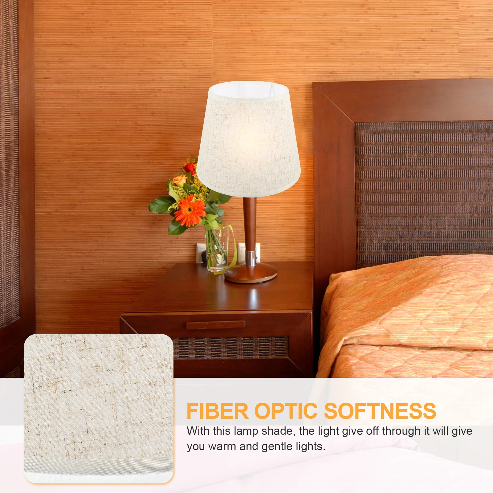 

Linen Fabric Lampshade E27 Replacement Cover For Table Floor Desk Lamp Decorative Light Shade Bedroom Home Hotel Use