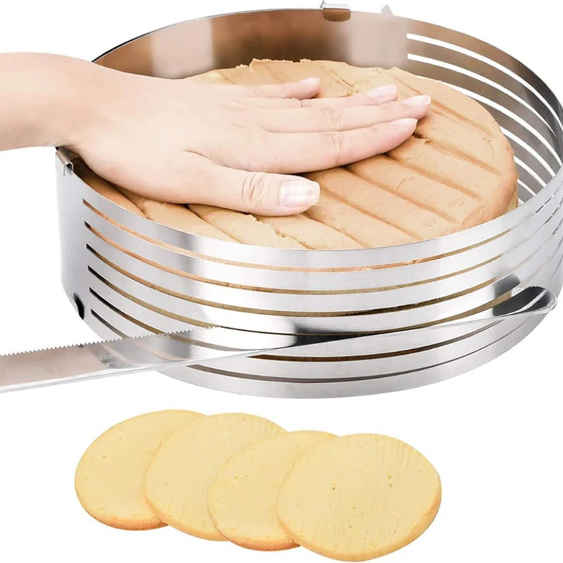 DIY Adjustable Cake Cutter Slicer Mold Bakeware Cutter Cake Slicer Ring Baking Cake Tool Kitchen Baking Accessories