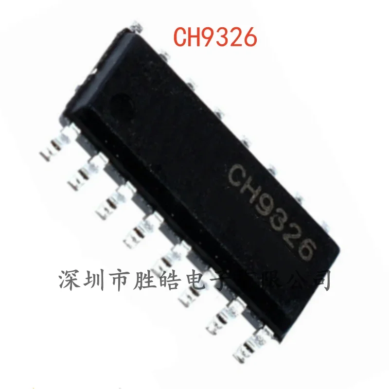 (10PCS)  NEW   CH9326   9326    HID Serial Port Driver-free Chip    SOP-16    CH9326   Integrated Circuit