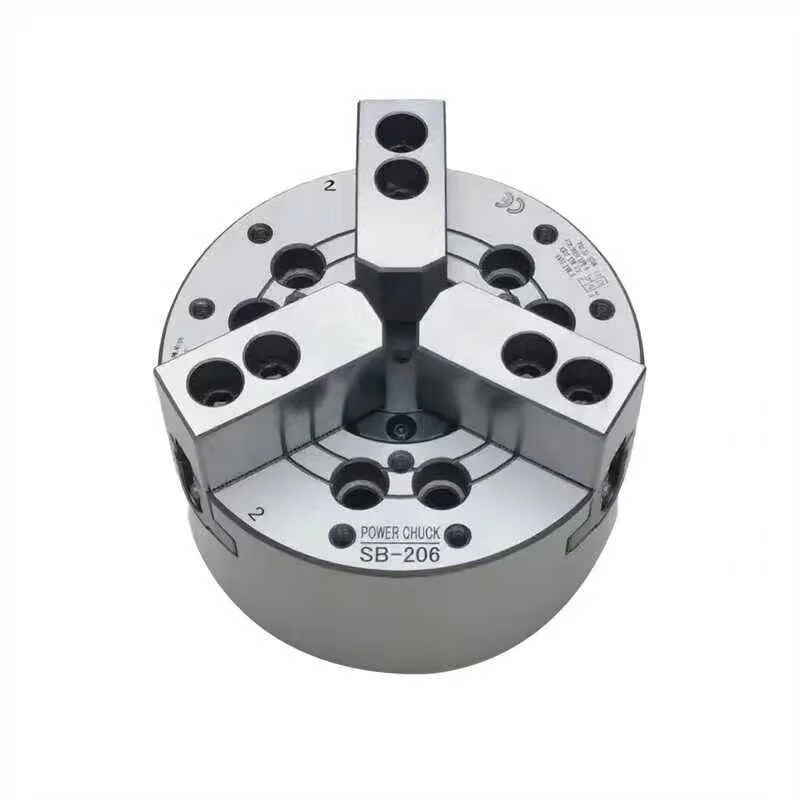 

Hollow solid CNC three-jaw hydraulic chuck 5 6 8 10 12 15 18 inch 200 full set of modification