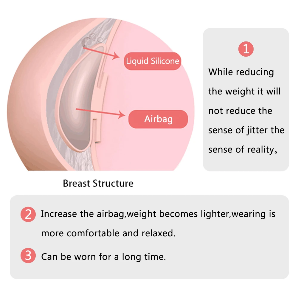 Eyung 8th Generation Crossdresser Realistic Silicone Breast Forms Fake Boobs Tits Shemale Transgender Sissy Drag Queen Cosplay