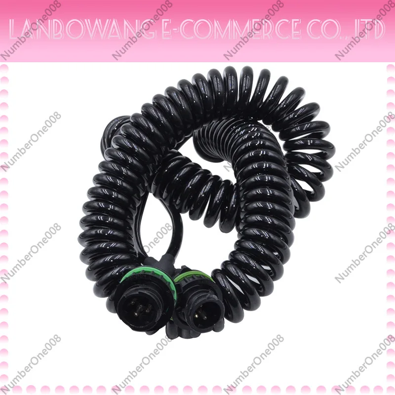 3 Core Coiled Extension Cable for Reverse Camera Trailer Spring Wire for Dongfeng Tianlong Tianjin Trucks