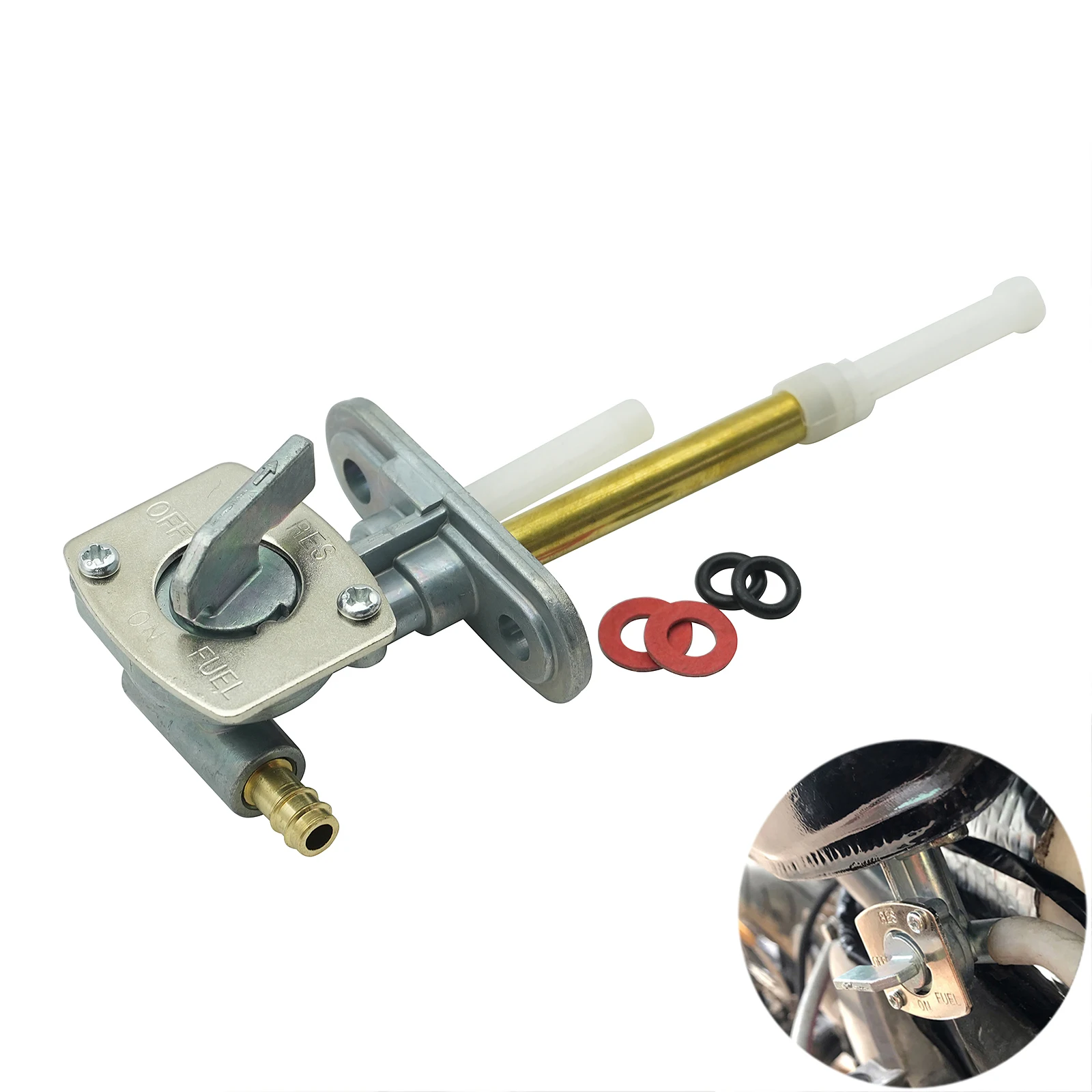 Válvula de interruptor de tanque de combustible para Yamaha YFM 600 Grizzly, YFM350 Raptor 350, Banshee, Timberwolf, Grizzly, Moto-4 350, 250