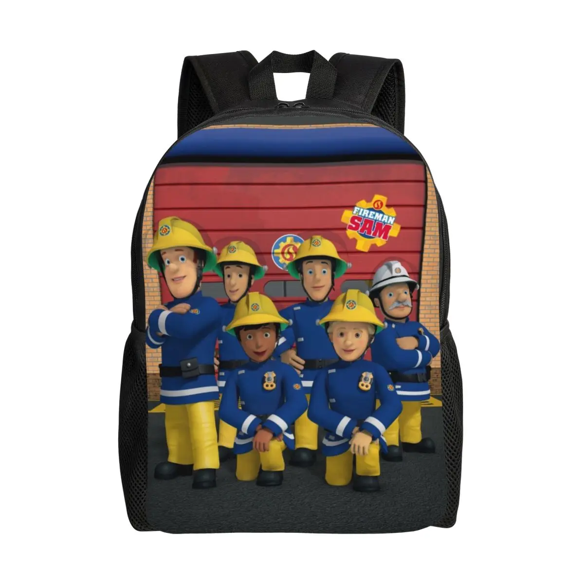 Рюкзак Fireman Sam для мужчин и женщин, модная сумка для книг для школы и колледжа, Мультяшные мешки для пожарников