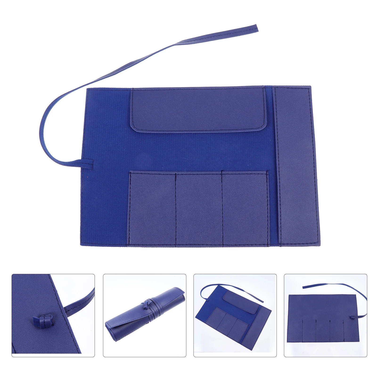 

Pu Handbag Small Painting Brush Bag Large Capacity Pen Organizer Stationery Holder Makeup Tools Case Pencil Roll Bag