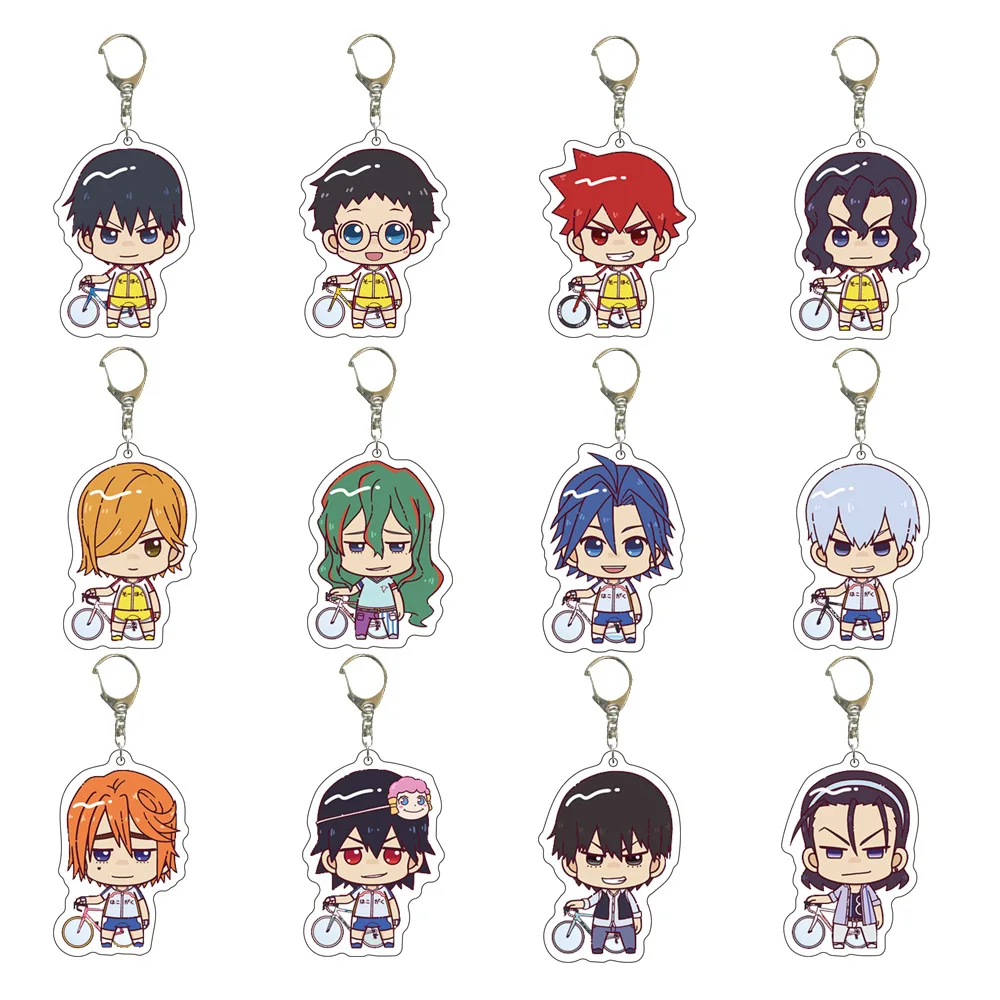 Акриловые брелоки-подвески по аниме Yowamushi Pedal с персонажами Оно́да Сакамичи, Имаизуми Шунсуке, Наруко Шоукичи – милые аксессуары
