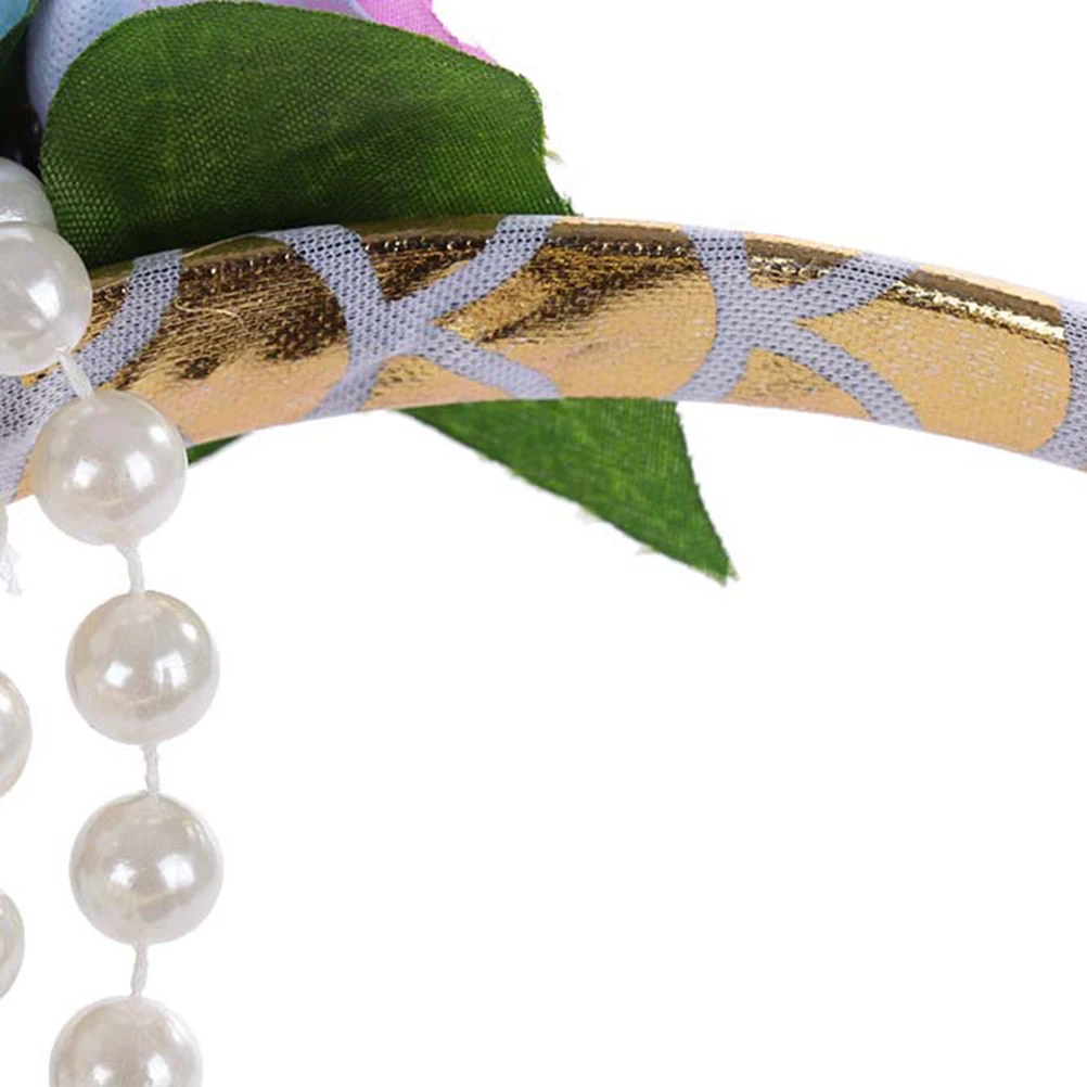 

Pearl Shell Headband Mermaid Hair Hoop Girl Accessories Cartoon Pentagram Hairband