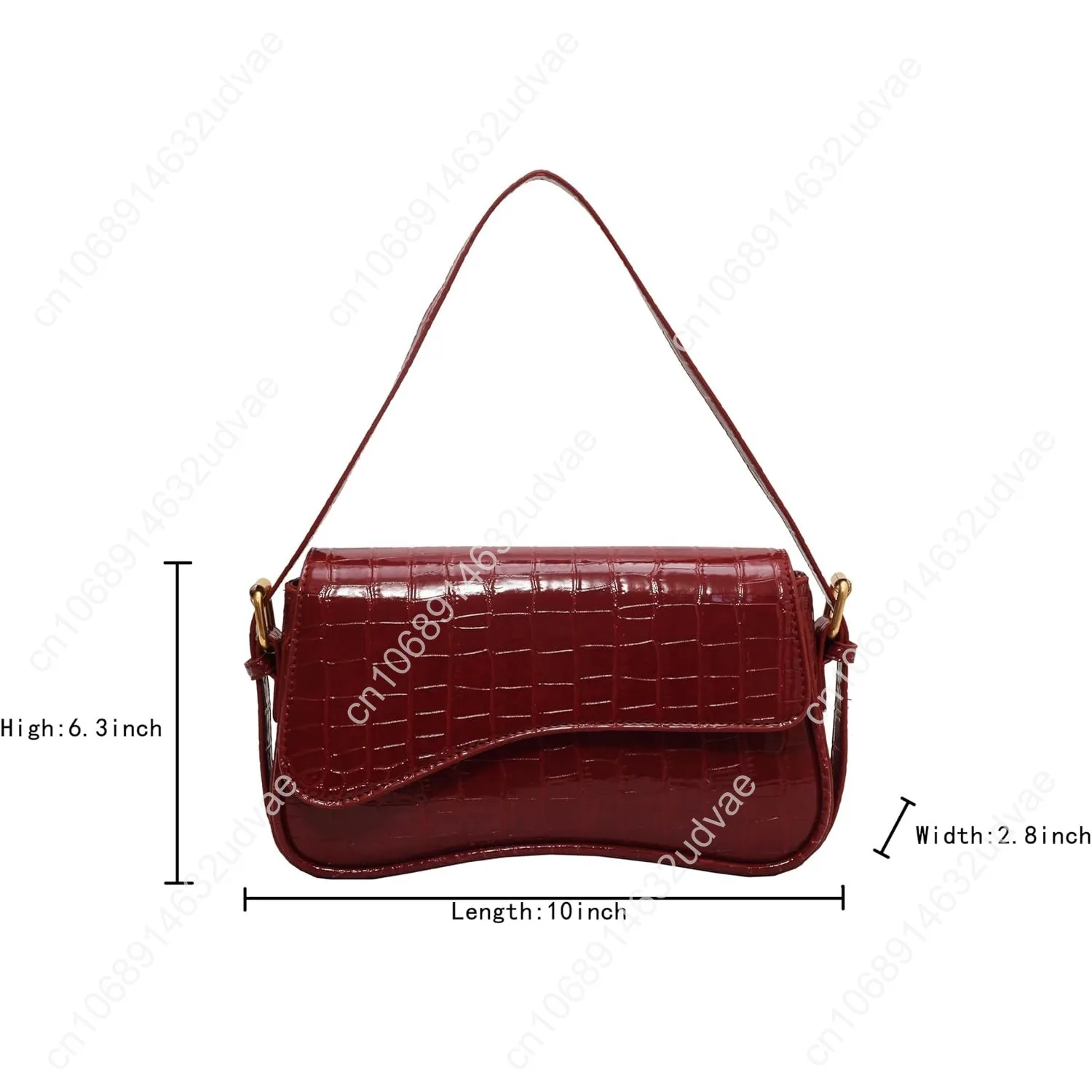 PU Leather Tote Bag for Women with 2 Removable Straps and Zipper Closure