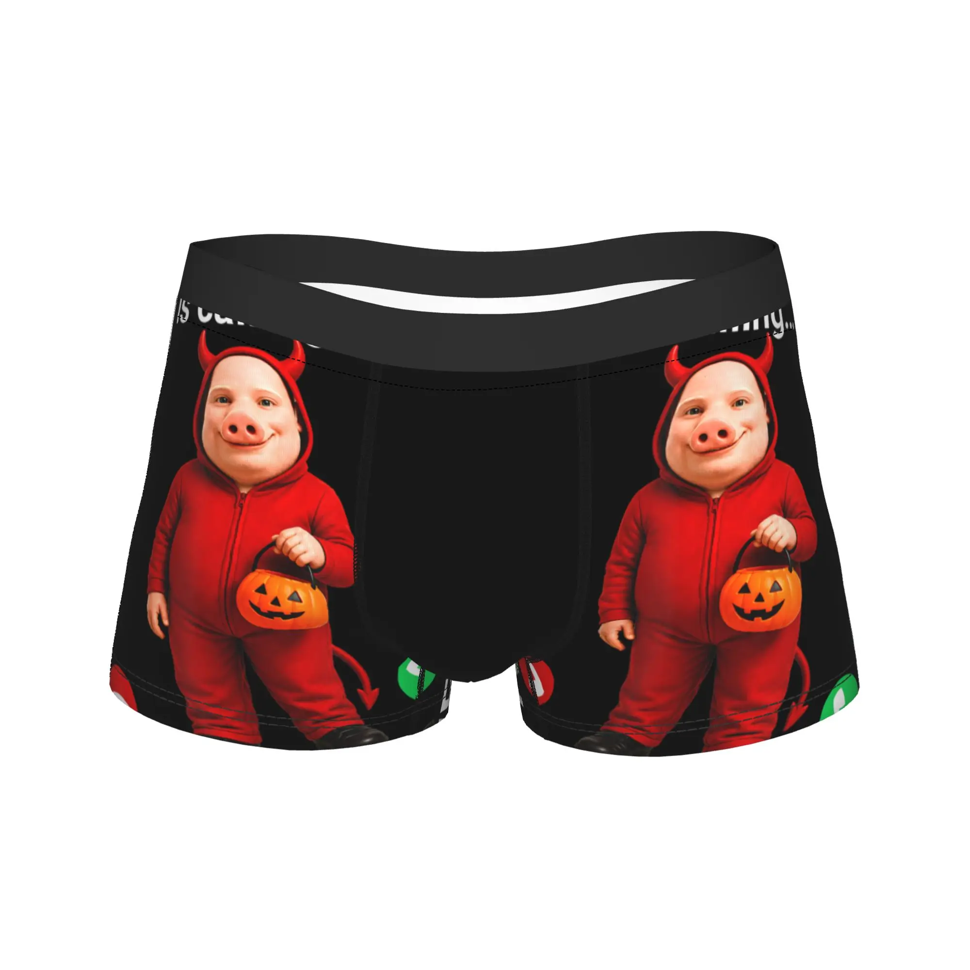 Halloween John Pork Boxer Brief  Underwear High Quality Man Sexy Soft Trunk Printing Plus Size Underpants