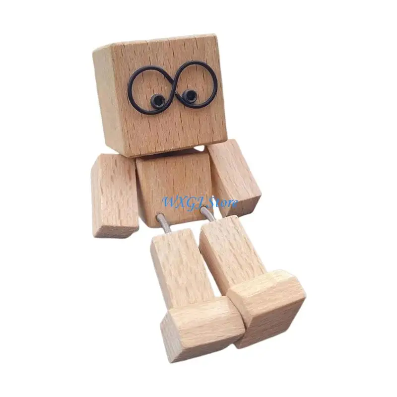 37JE Handicraftsman Constructed Oaken Bobblehead Sculpture For Car Inside Space Saving 3.2 Foot Decoration With Firm Hold