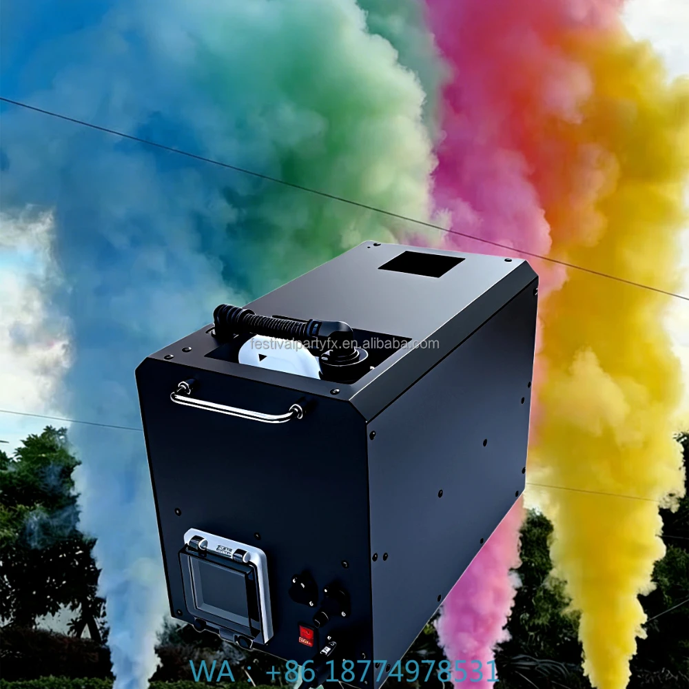

Stage Special Effect Equipment with Remote Control 3000W Smoke Machine Mixed Color Fog Machine Wedding Party