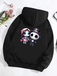 Sudadera con capucha de Jack Sally para mujer, ropa de pesadilla antes de Navidad, sudadera de manga larga, Y2k