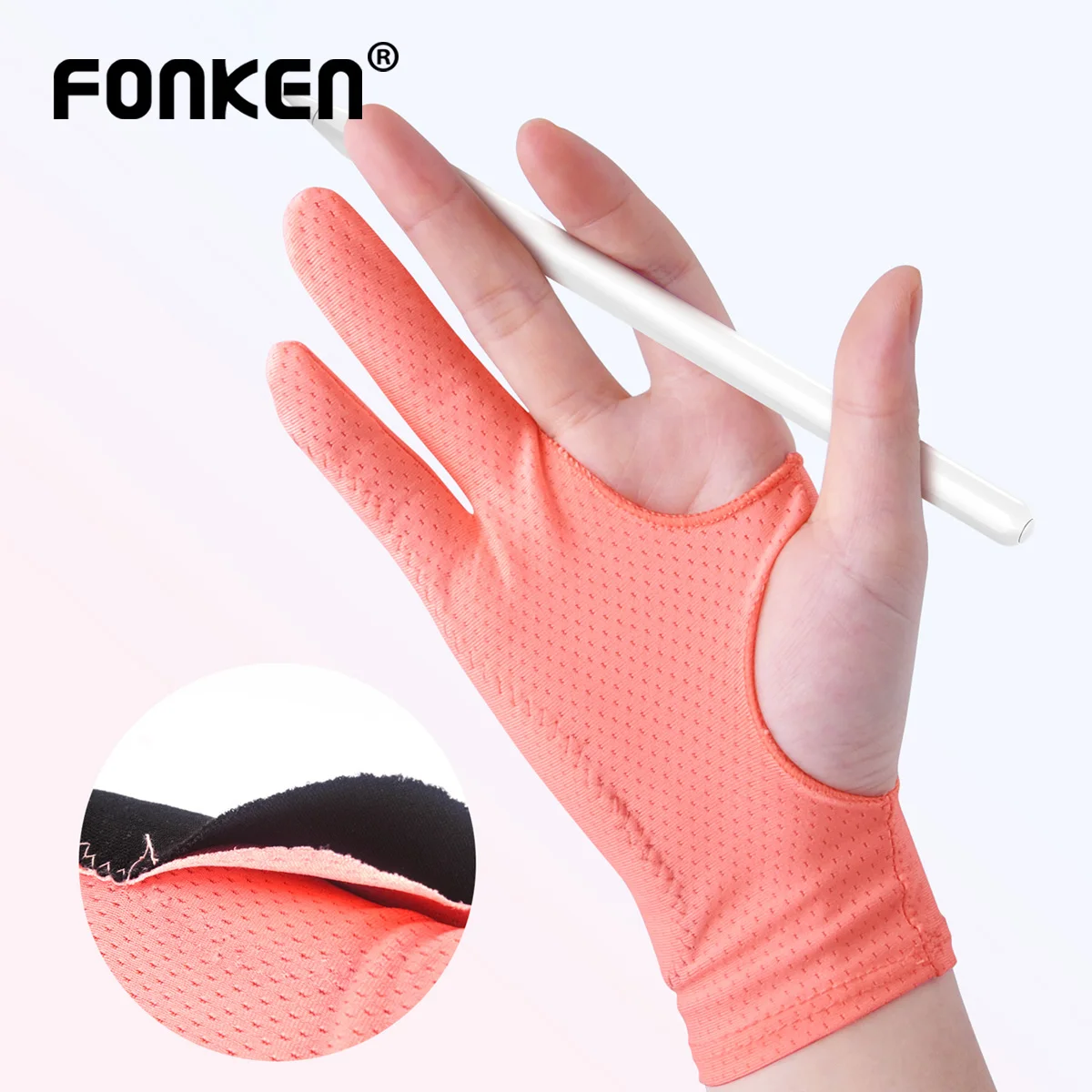 

Upgrade Anti‑Mistouch Painting Gloves 2‑Finger Painting Gloves Sketch Writing Drawing Electronic Screen Anti-Fouling Sweat Dirty