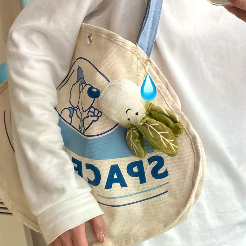 Porte-clés chou animé, poupée en peluche, décor de voiture et de sac