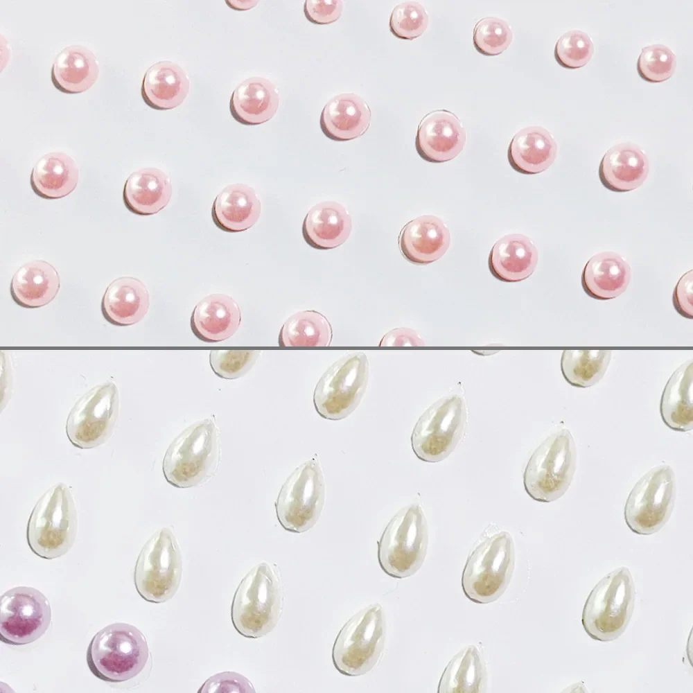 Autocollant auto-adhésif yeux larmes maquillage, brillant diamant perle biscuits, scène lumineux cristal fête, bricolage visage, 1 pièce