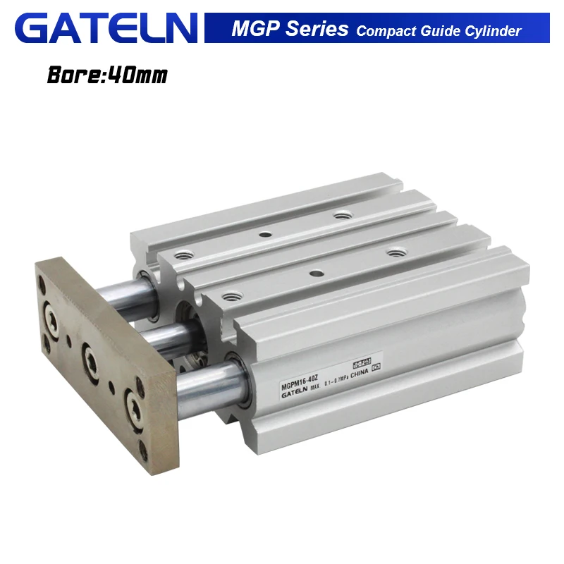 

MGPM40 MGPL40 SMC Type Compact guide cylinder Thin Three axis air pneumatic cylinder with guide rod