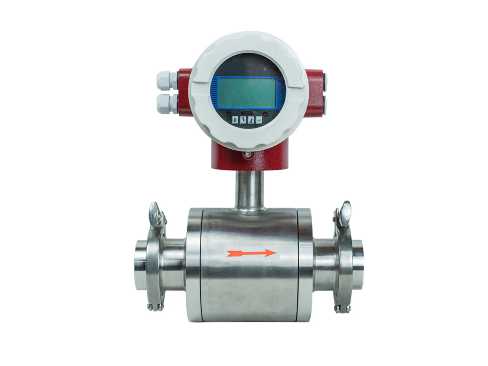 Industrial High Pressure Digital Liquid Control Electromagnetic Flow Meter Stainless Steel 4-20ma