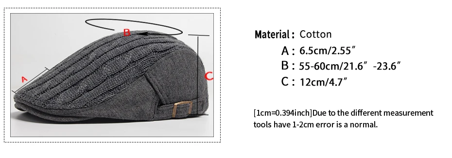 2024 neue Männer Frau Baskenmütze Herbst Und Winter Verdickt Warme Gestrickte Berets Mode Weiche Top männer Zeitungsjunge Mütze Casual häkeln Hut – Detail 3
