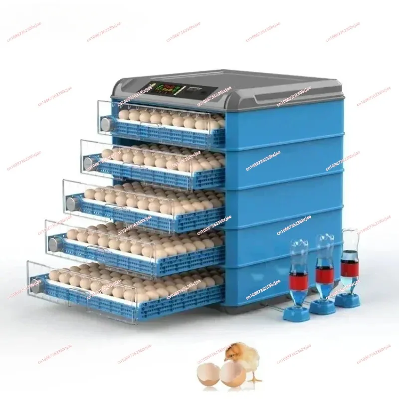 256-500 Capacity Egg Incubator Fully Automatic Dual Power Hatching Machine Chick Roller Automatic Temperature Humidity Control