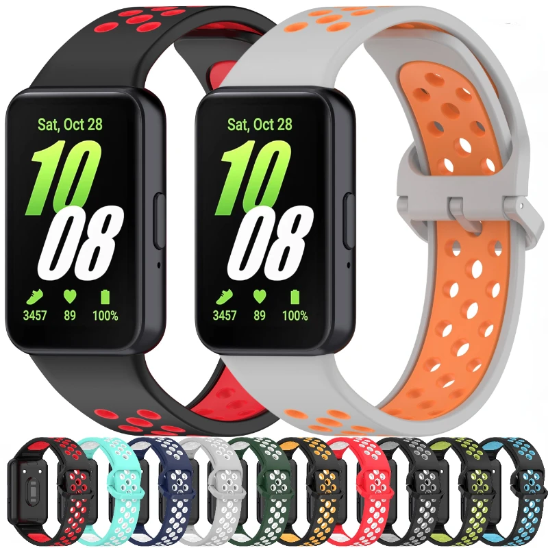 

Silicone Strap For Samsung Galaxy Fit 3 Band Sport Breathable Bracelet Watchband For Samsung Galaxy Fit 3 Belt Replaceable Band