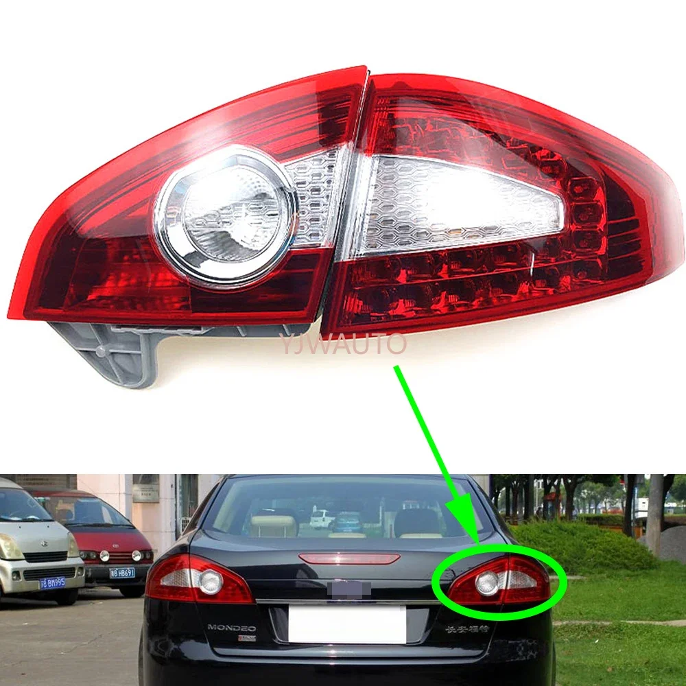 

Для Ford Mondeo 2007 2008 2009 2010, задний фонарь автомобиля в сборе, автоматический задний стоп-сигнал, указатель поворота, задний противотуманный фонарь