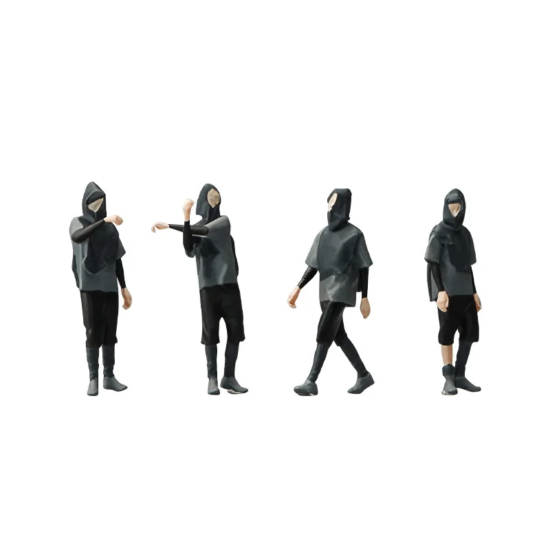 1:64 アニメ黒人男性フィギュアミニ人形モデルミニチュア写真撮影の小道具シーンモデル DIY 砂テーブル造園装飾品ギフト