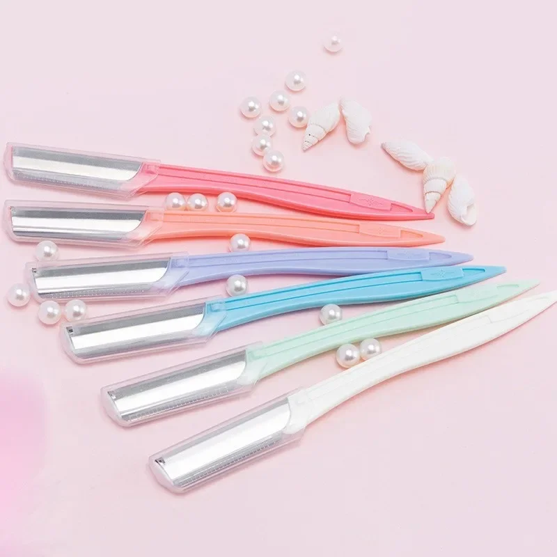Set di epilatori per sopracciglia per donne Trucco Bellezza Sopracciglia Viso Depilazione Strumento per lo styling Lama in acciaio Rasoio per il viso Trimmer