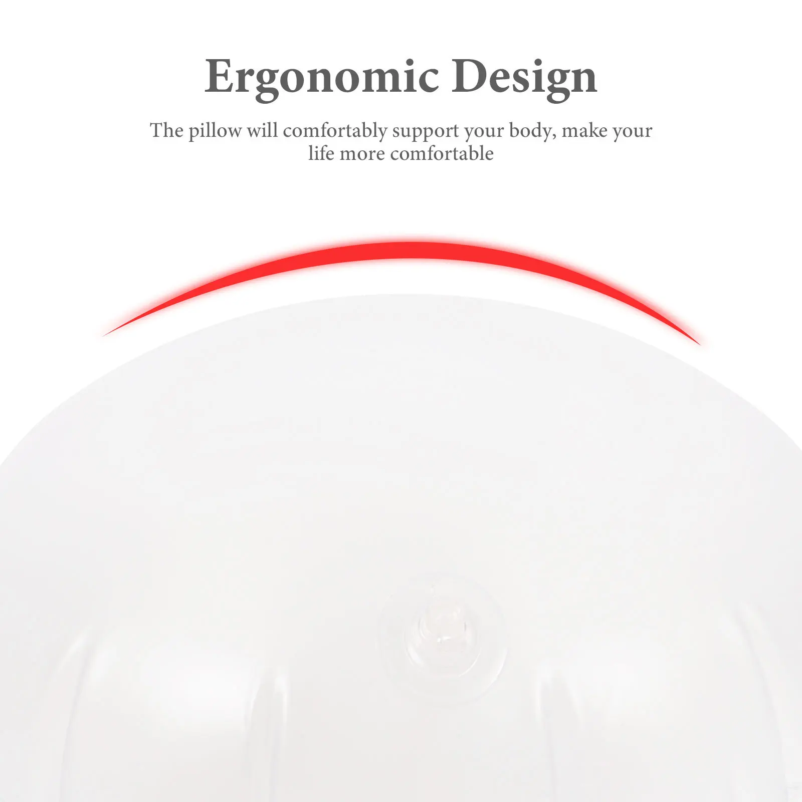 

Clear Inflatable Pillow Insert for Outdoor Camping Travel Portable Lumbar Support Cushion for Car Seat Home Office