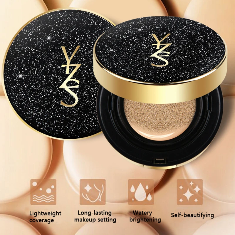 3-Farben-Feuchtigkeits-Concealer, Luftpolster, BB-Creme, leichte feuchtigkeitsspendende Isolationscreme, flüssige Grundierung, natürliches Fixier-Make-up