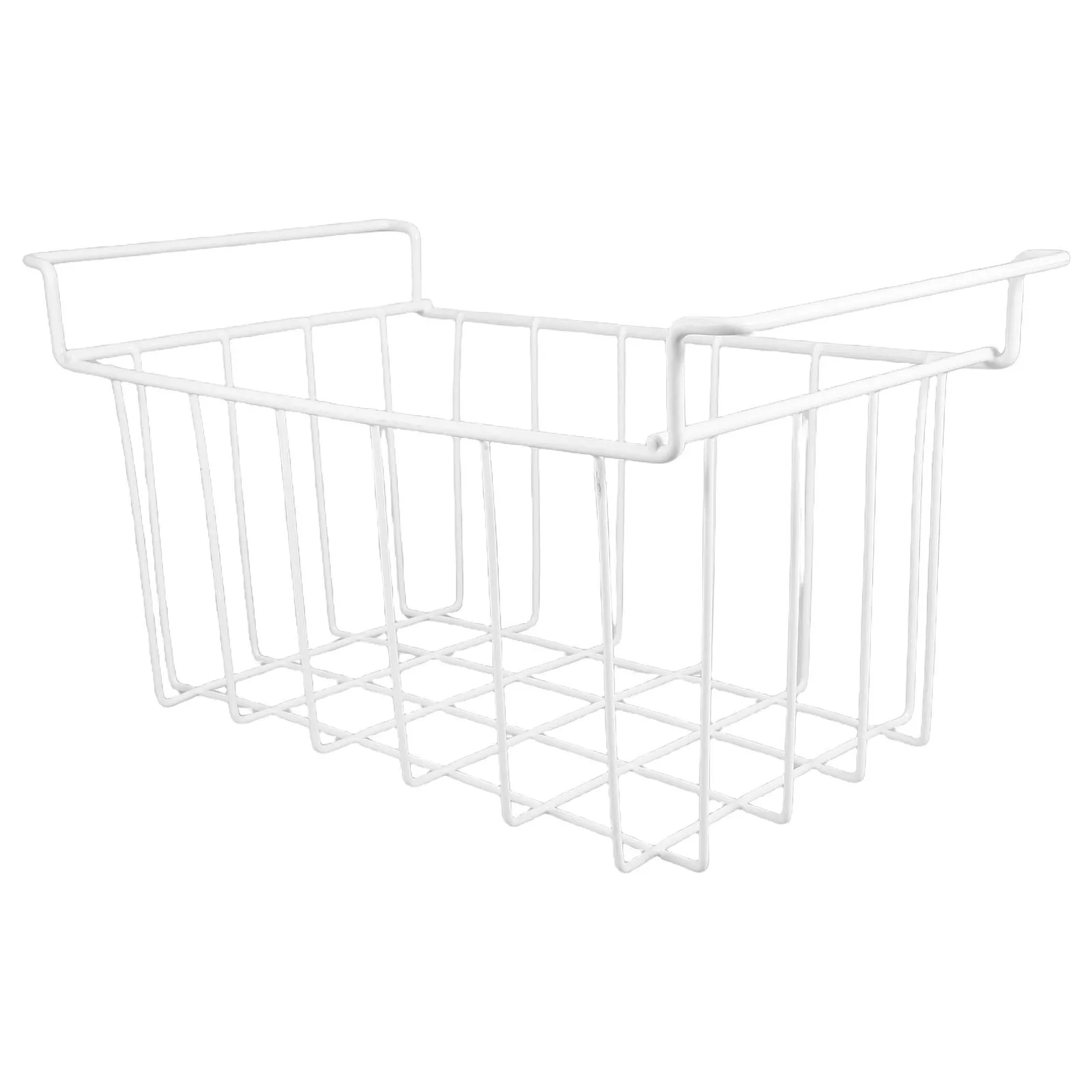 Chest Freezer Basket Wire Rack Organizer with Drainage Holes Space Saving Freezer Container for Kitchen Refrigerator Storage