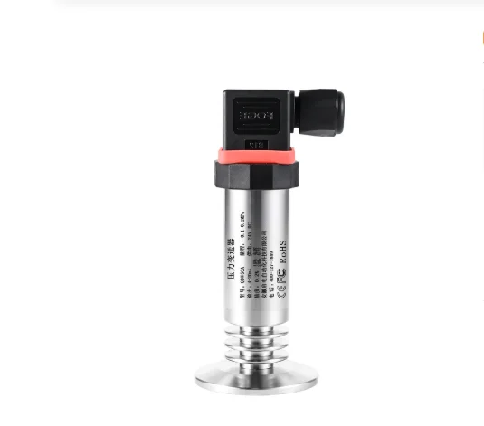 Mud Food Medical Special High Temperature Hygiene Flat Film Pressure Transmitter Diaphragm Clamp Pressure Transmitter