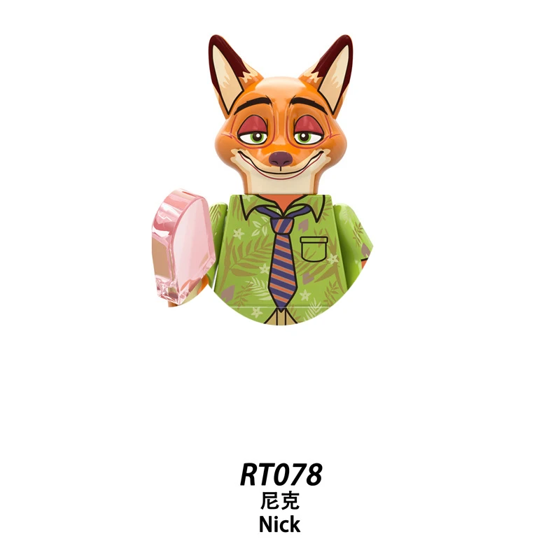 New Zootopia Bricks Snow Building Blocks Mini Action Figures Minifigures Collection DIY Educational Christmas Gifts For Children