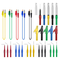 Multimeter 100cm Test Lead Kit Alligator Clips to 4MM Banana Plug Test Probe Kit Electrical Test Tools JT8009