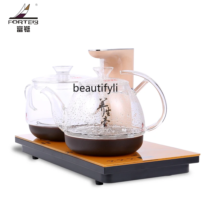 Electric Kettle Tea Set Kombucha Intelligent Automatic Water Feeding Tea Table Embedded