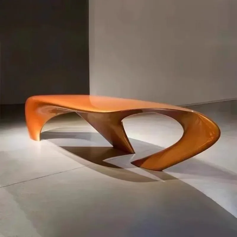 Triangle hollow designer coffee table Sales department Hotel Internet celebrity coffee table