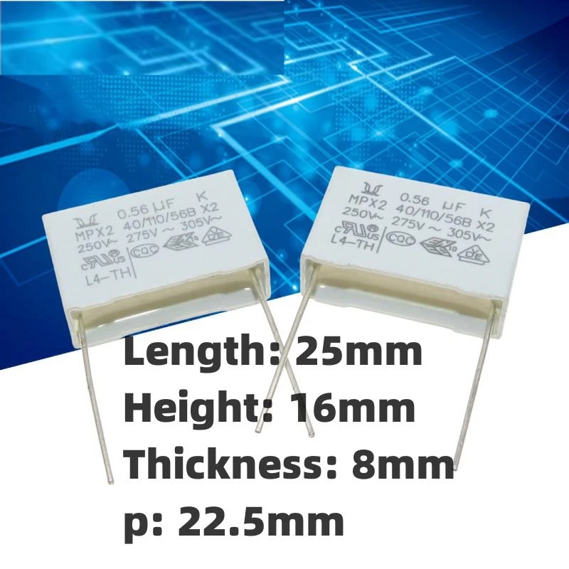20PCS Europtronic MKP 0.56uf 564 560nf 275v 305v safety film capacitor
