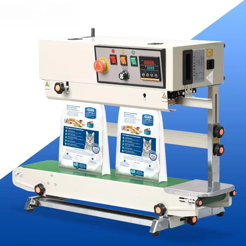 Portable Tea Bag Induction Vertical Pet Food Heat Sealer Semi-Automatic Continuous Sealing Machine for Cans Plastics