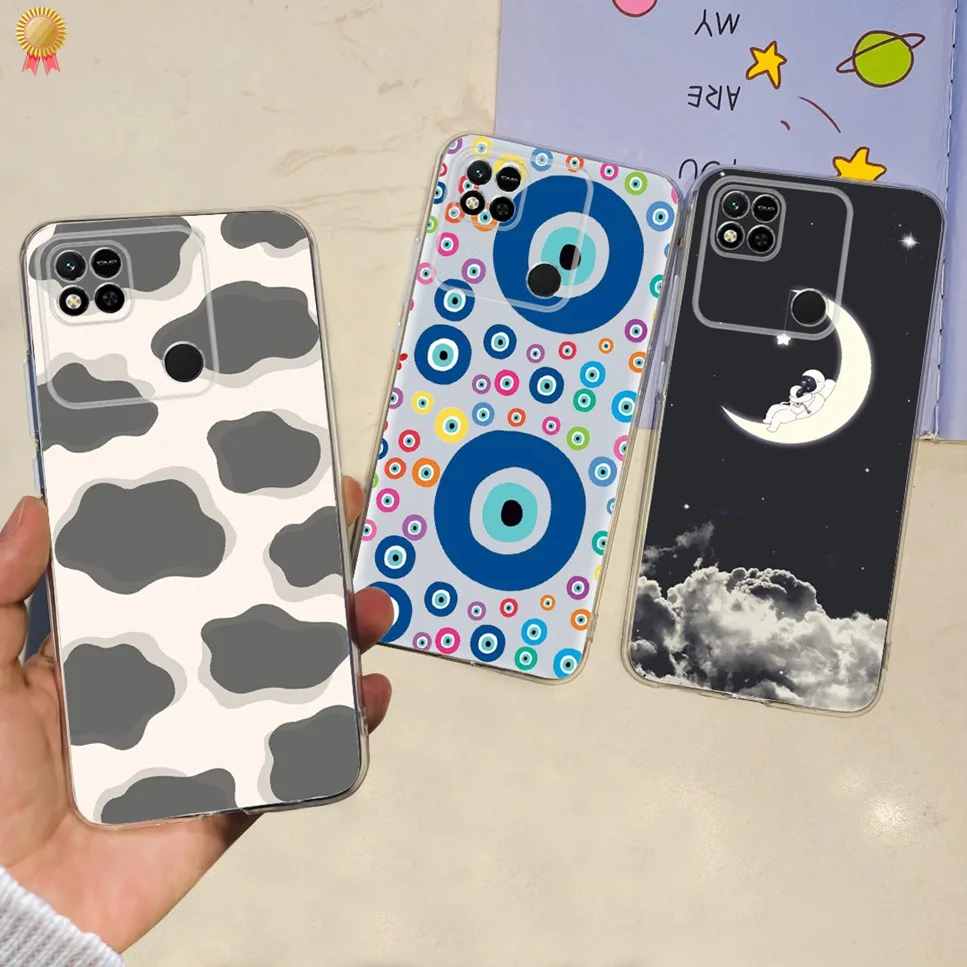 NEW Design For Cover Xiaomi Redmi 10A Case Cartoon Bumper Back Shockproof Soft TPU For Xiomi Redmi 10 10C A10 C10 Redmi10 A Bag