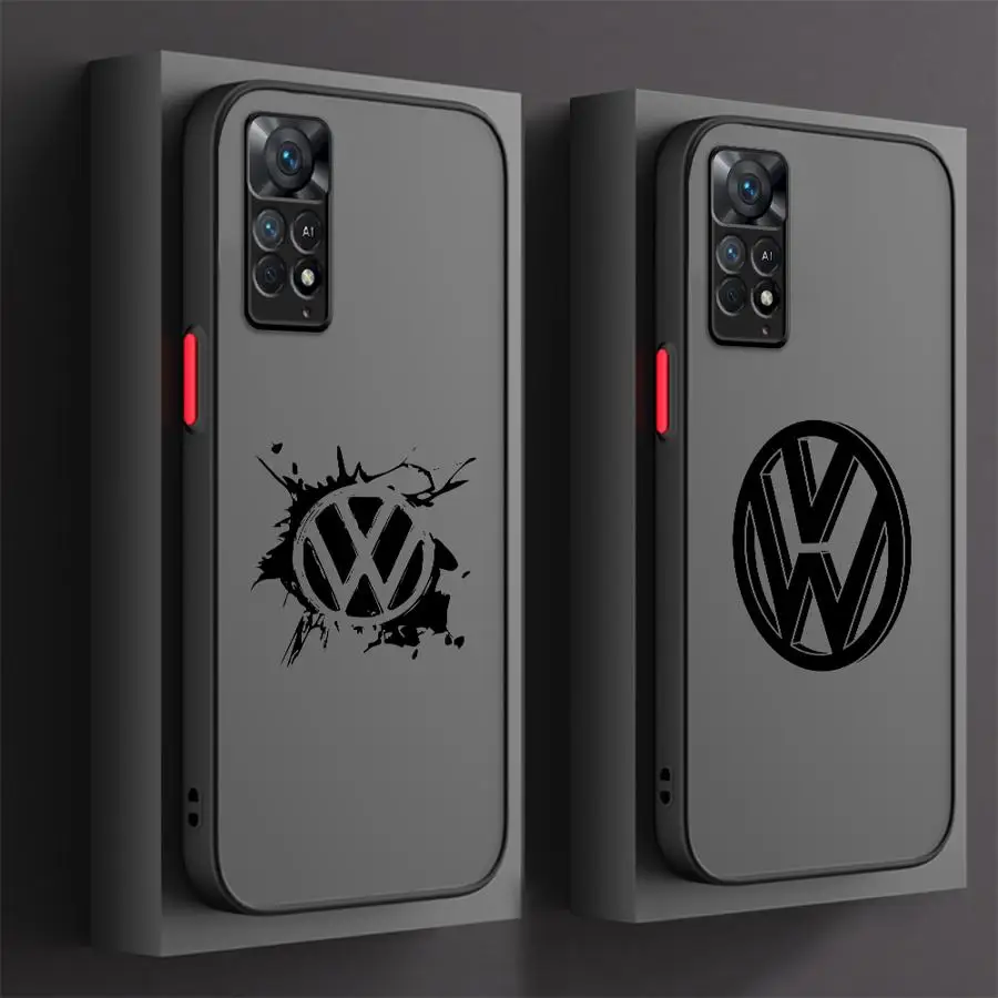 V-olks-wagen VW Car Phone Case for Xiaomi Redmi Note 11 Pro 5G 12S 11S 12 13 ProPlus 10S 10 Pro 13 5G 7 9 8 Pro 8T 9S Cover