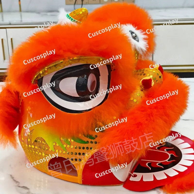 คริสต์มาสวัฒนธรรมจีนแบบดั้งเดิม Lion Dance Puppet Mascot เครื่องแต่งกายสําหรับชุดเด็กชุด Carnival Festival